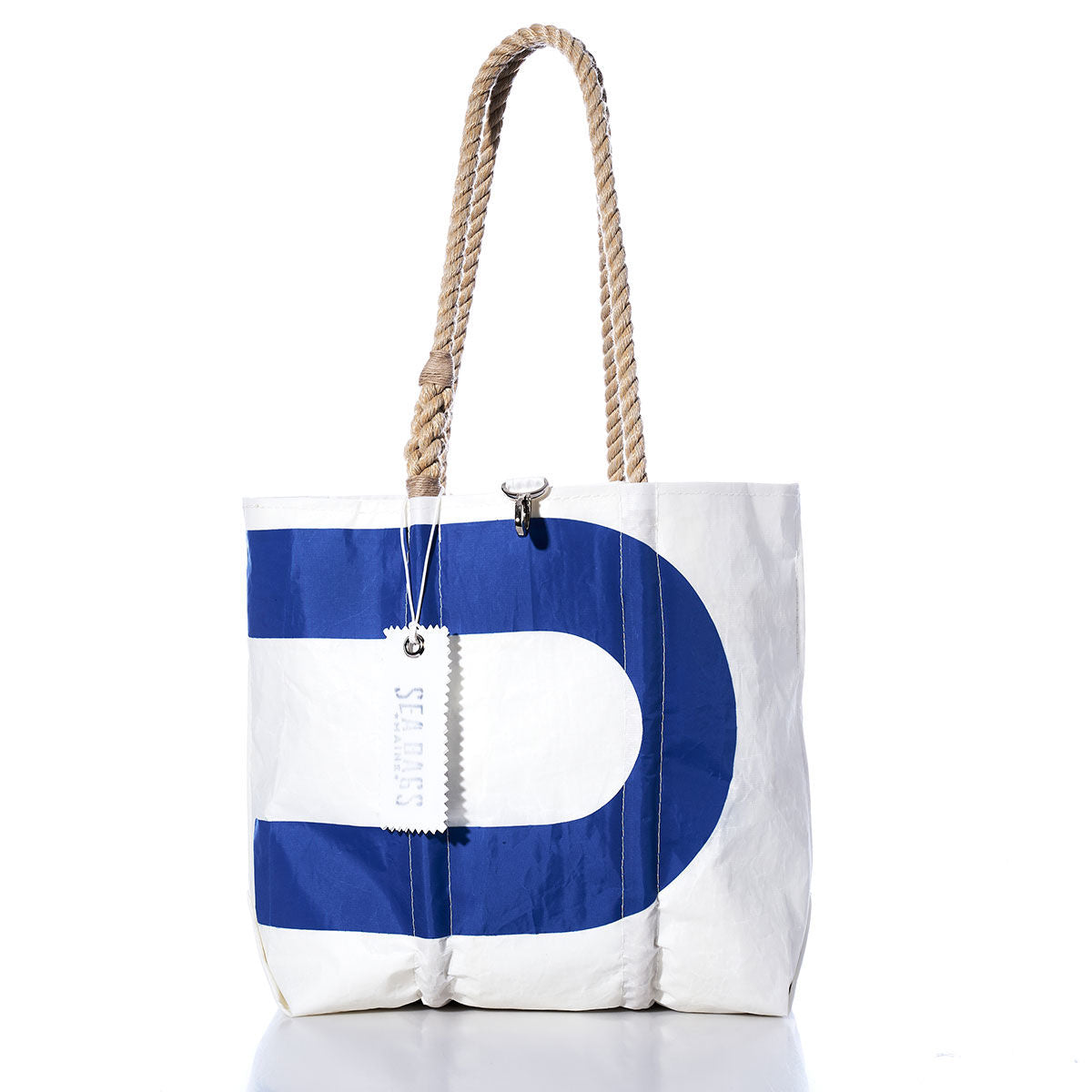 Vintage Blue U Medium Tote