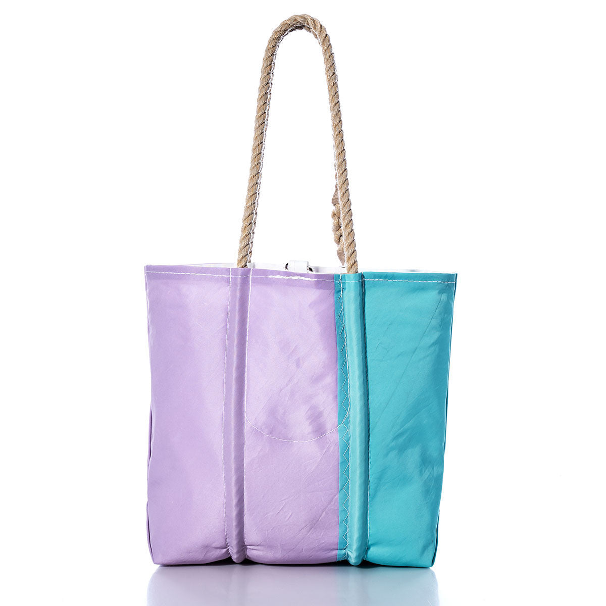 Vintage Blue and Purple Medium Tote Alternate View