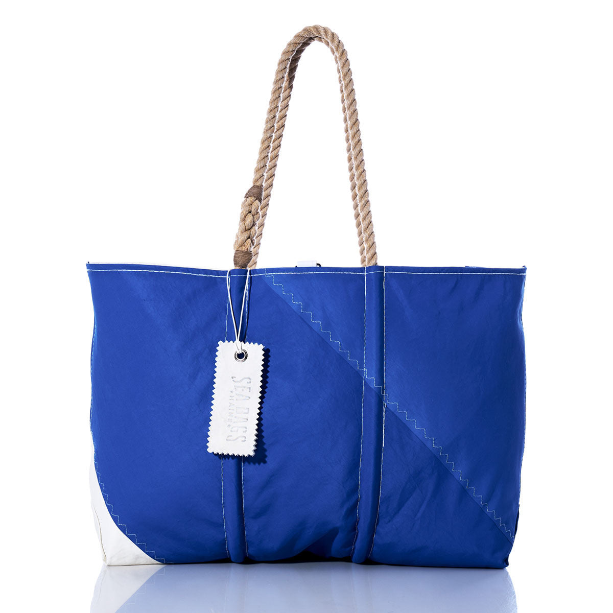 Vintage Blue and White Large Tote