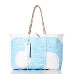 Vintage Blue 9 Large Tote