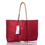 Vintage Red and White Large Tote