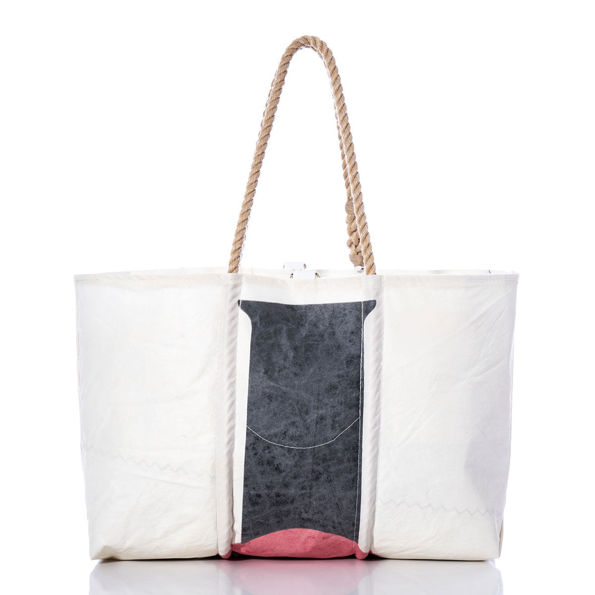 Vintage Black and Red Graphic Large Tote Alternate View