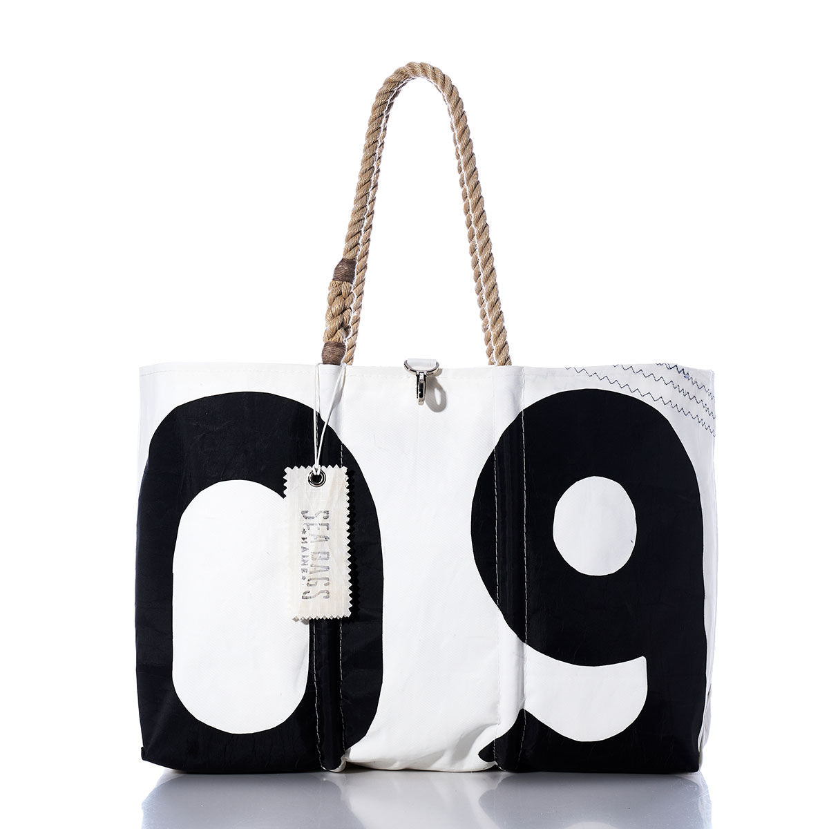Vintage Black 09 Large Tote
