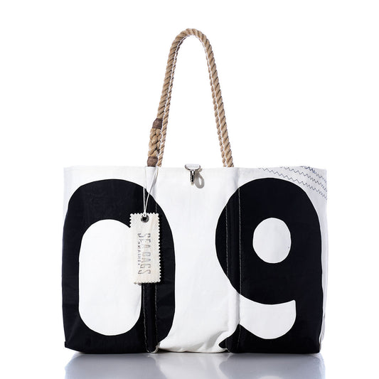 Vintage Black 09 Large Tote