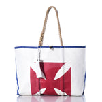 Vintage Yacht Club Burgee Large Tote