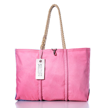 Vintage Pink and Purple Large Tote