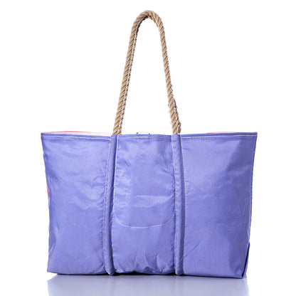 Vintage Pink and Purple Large Tote Alternate View