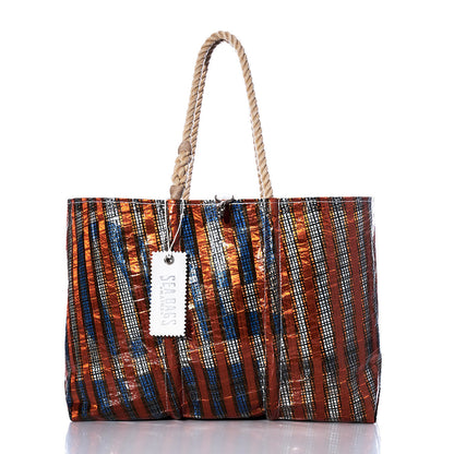 Vintage Orange High Performance Sail Large Tote