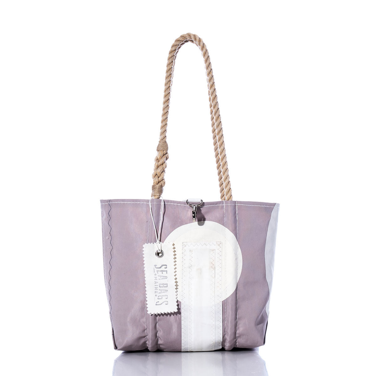 Vintage Gray and White Handbag