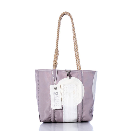 Vintage Gray and White Handbag