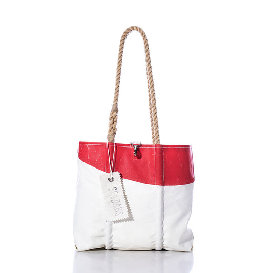 Vintage Red and White Handbag