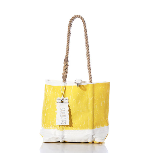 Vintage Yellow and White Handbag