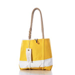 Vintage Yellow and White Handbag