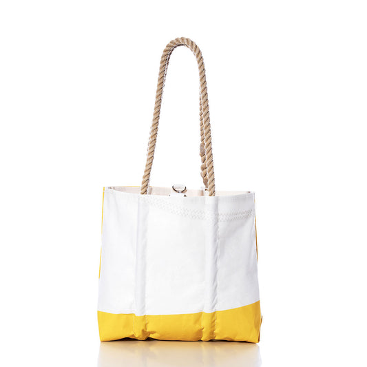 Vintage Yellow and White Handbag Alternate View