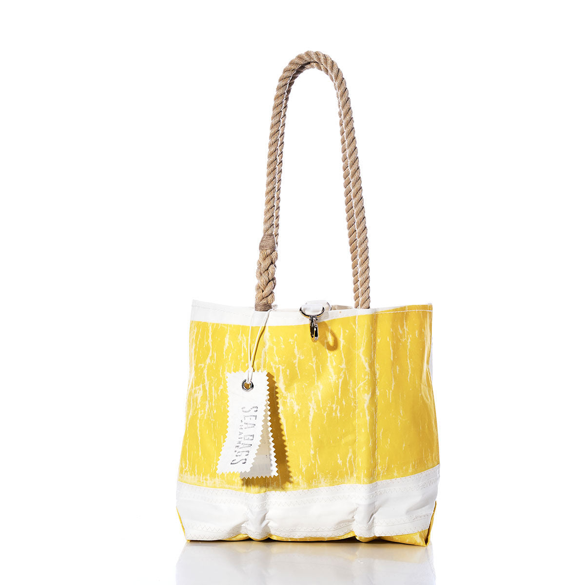 Vintage Yellow and White Handbag