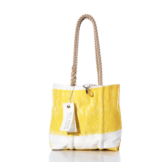 Vintage Yellow and White Handbag