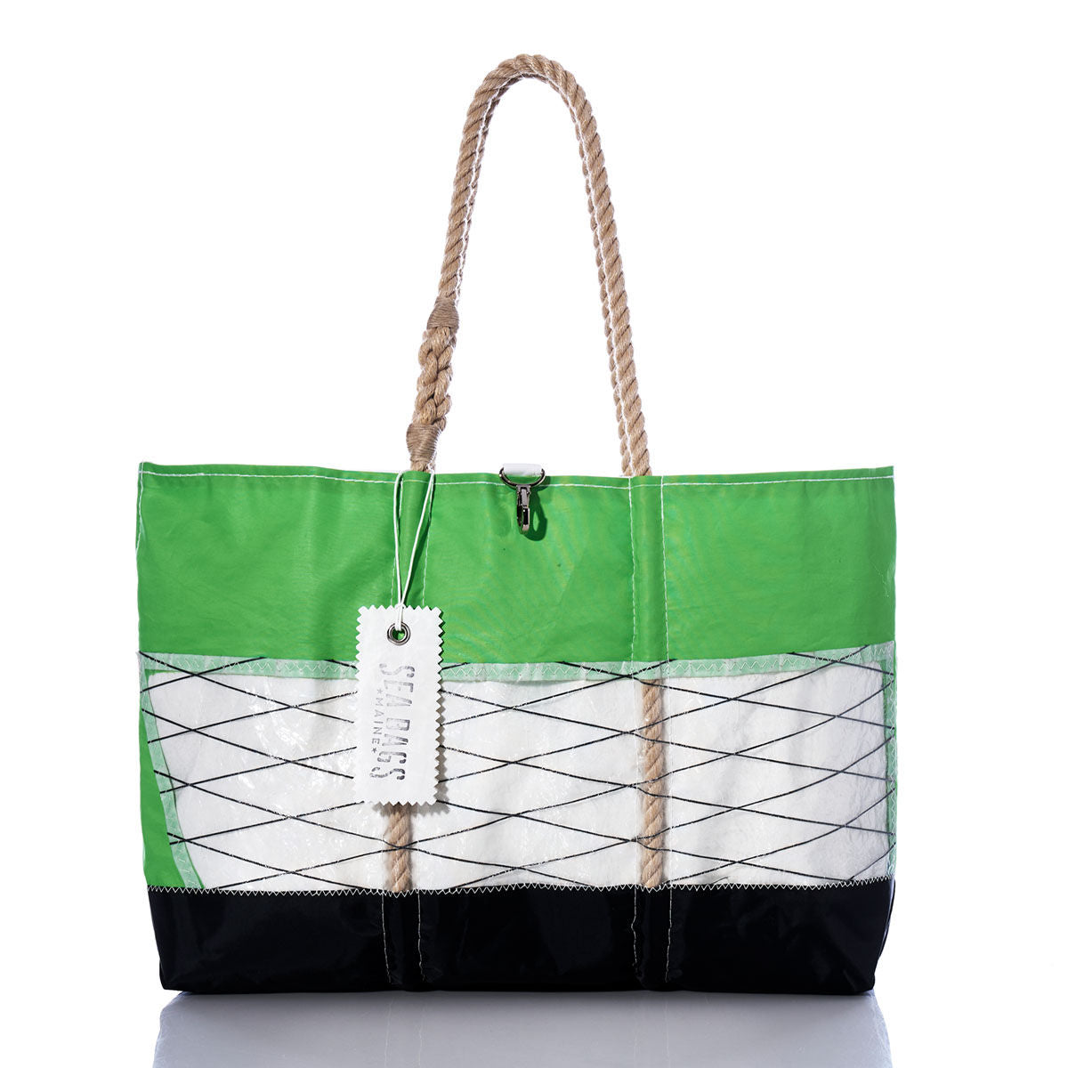 Vintage Green Window Ogunquit Beach Tote