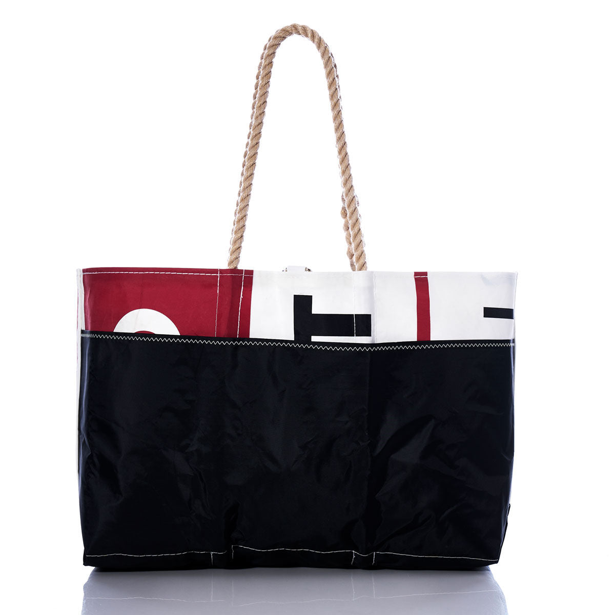 Vintage Red and Black Letters Ogunquit Beach Tote Alternate View