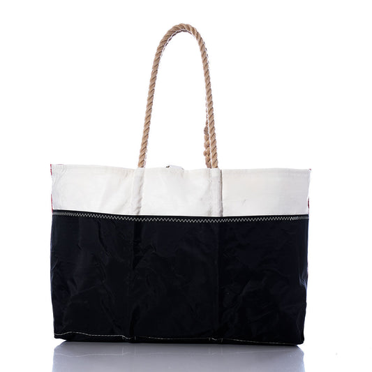 Vintage Red and Black Ogunquit Beach Tote Alternate View