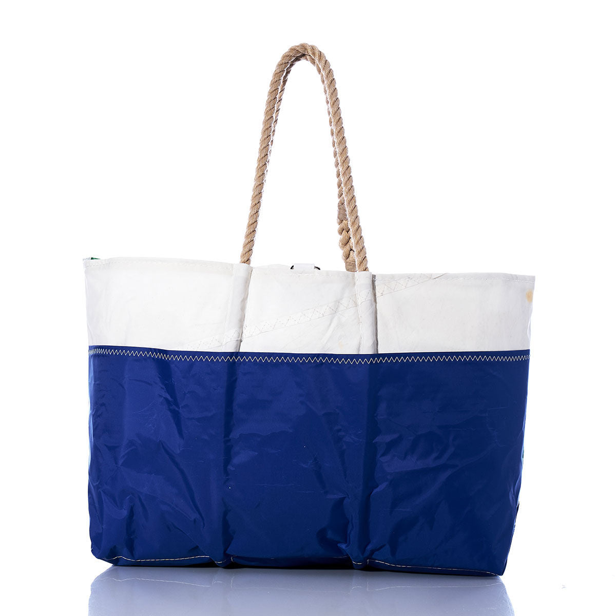 Vintage Green and Blue Ogunquit Beach Tote Alternate View