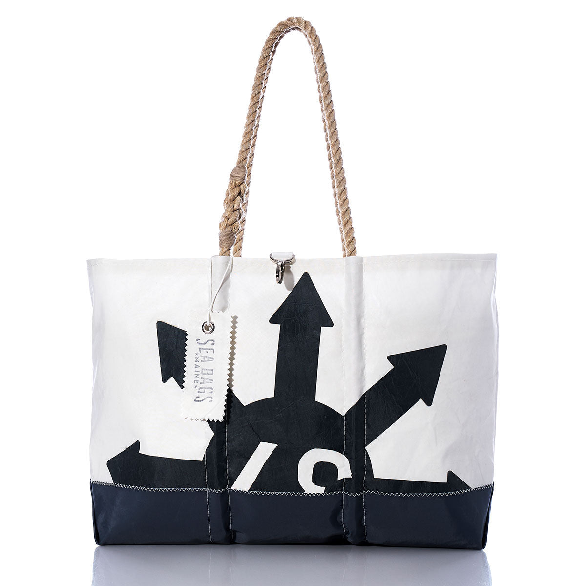 Vintage Black Graphic Ogunquit Beach Tote