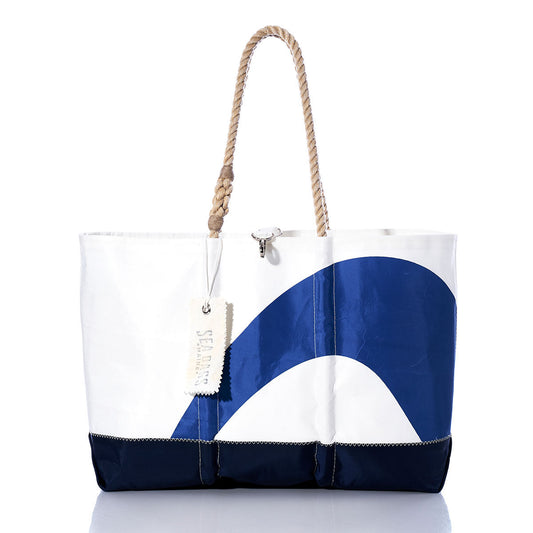 Vintage Blue Graphic Ogunquit Beach Tote