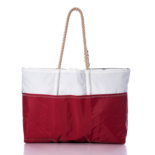 Vintage Black and Red Ogunquit Beach Tote Alternate View