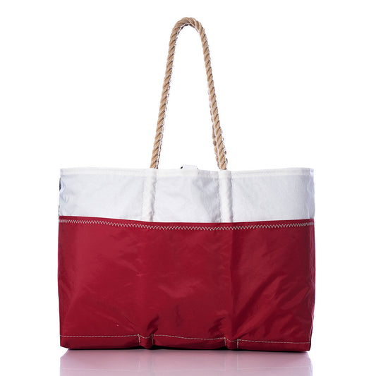 Vintage Black and Red Ogunquit Beach Tote Alternate View