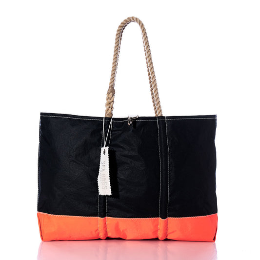 Vintage Black and Orange Ogunquit Beach Tote
