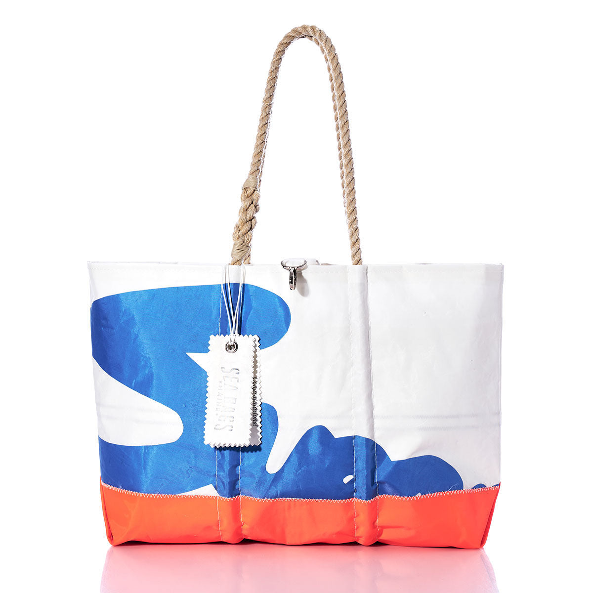 Vintage Blue Script Ogunquit Beach Tote