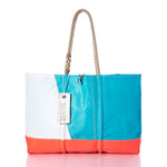Vintage Blue and Orange Ogunquit Beach Tote