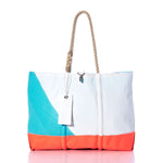 Vintage Blue and Orange Ogunquit Beach Tote