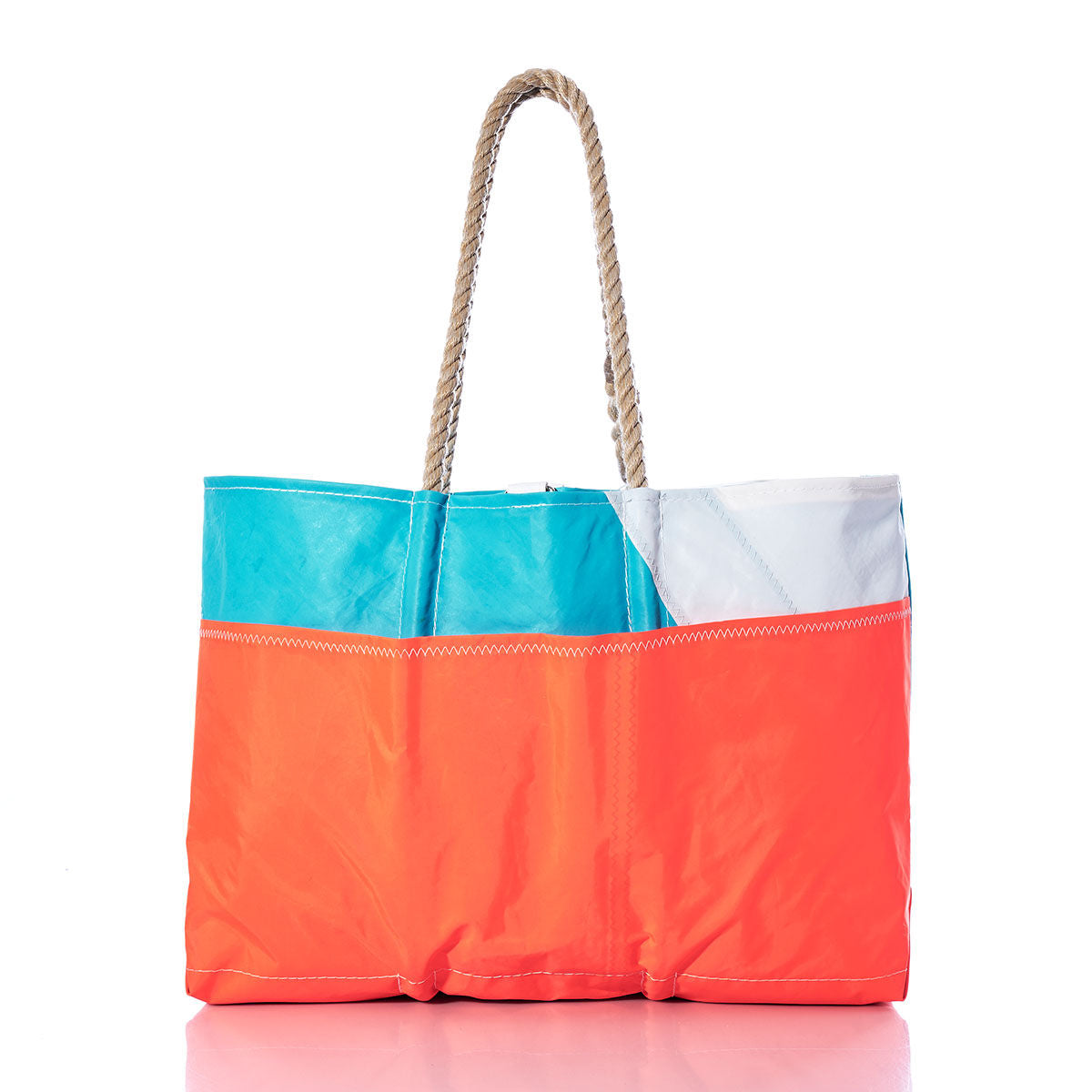 Vintage Blue and Orange Ogunquit Beach Tote Alternate View
