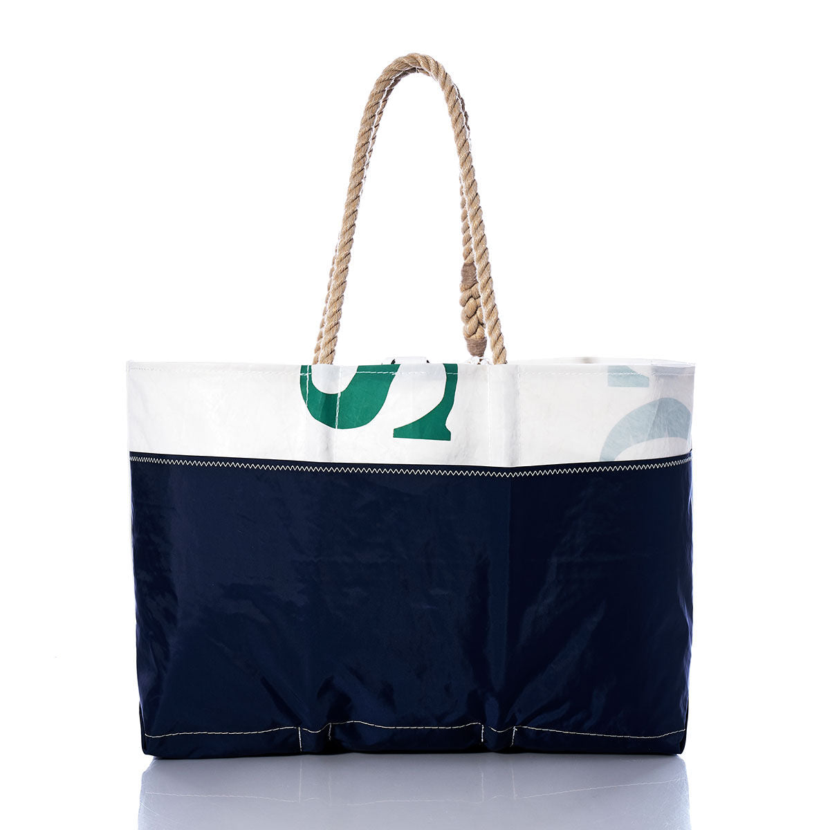 Vintage Green Letters Ogunquit Beach Tote Alternate View