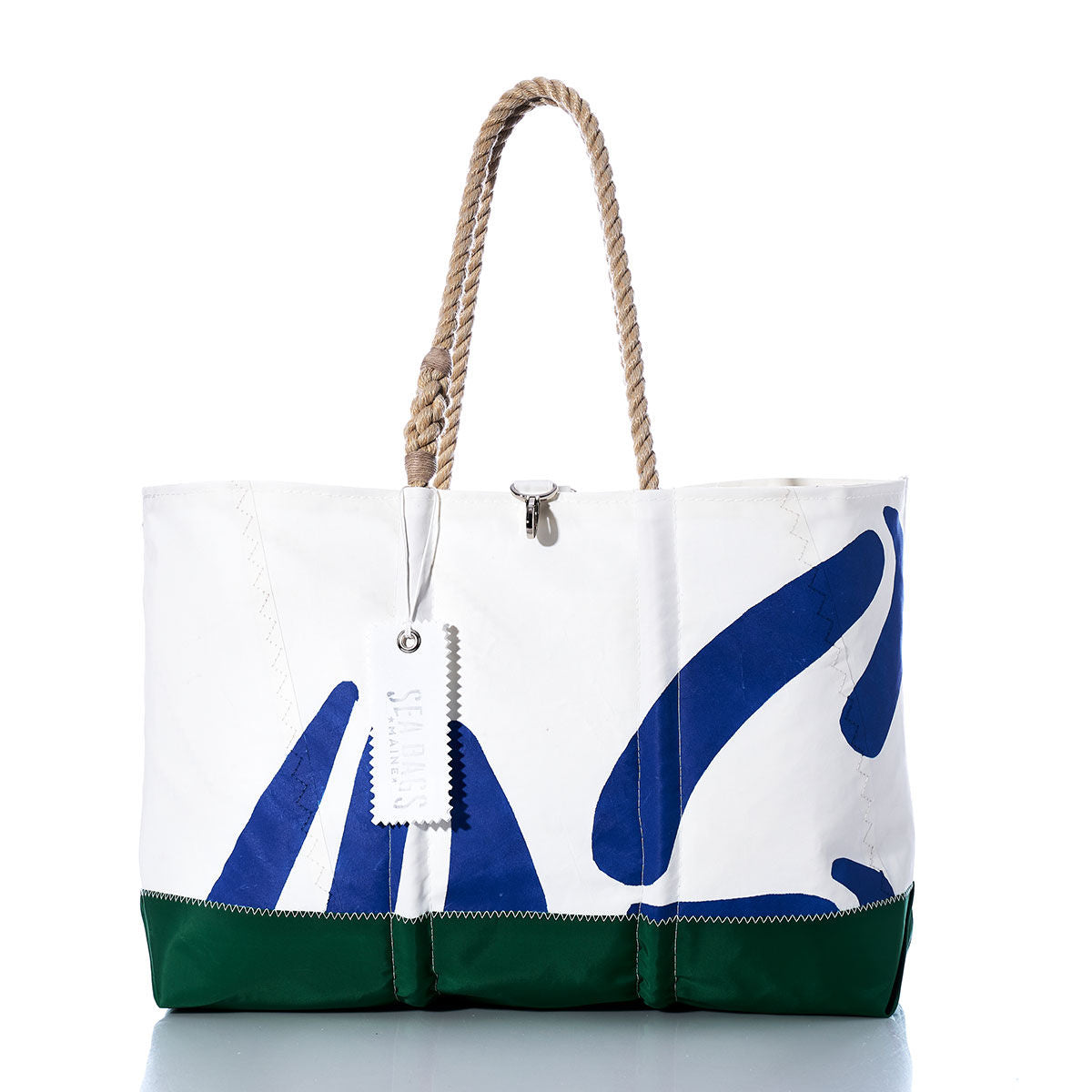 Vintage Blue Graphic Ogunquit Beach Tote