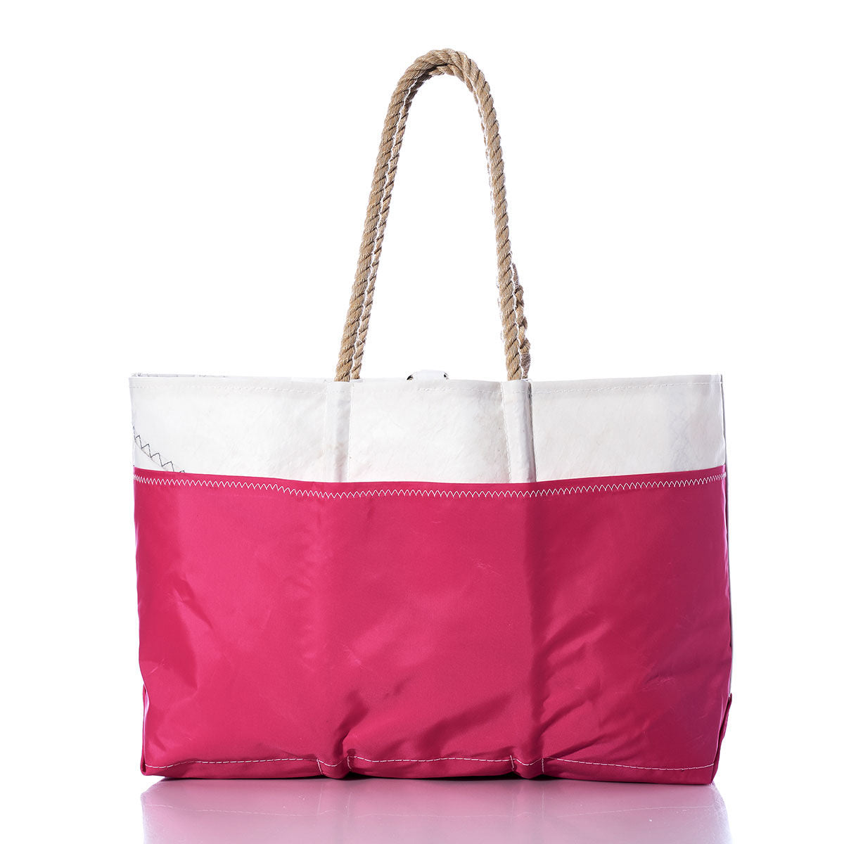 Vintage Blue and Pink Ogunquit Beach Tote Alternate View