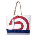 Vintage Red and Blue Ogunquit Beach Tote