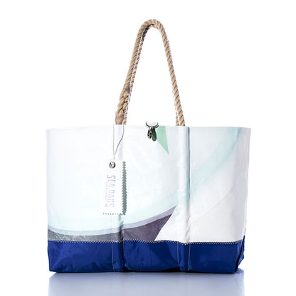 Vintage Green and Blue Ogunquit Beach Tote