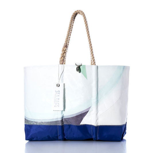 Vintage Green and Blue Ogunquit Beach Tote
