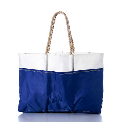 Vintage Green and Blue Ogunquit Beach Tote Alternate View