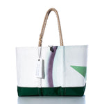 Vintage Green and Black Ogunquit Beach Tote