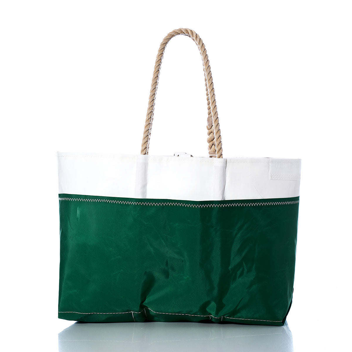 Vintage Green and Black Ogunquit Beach Tote Alternate View
