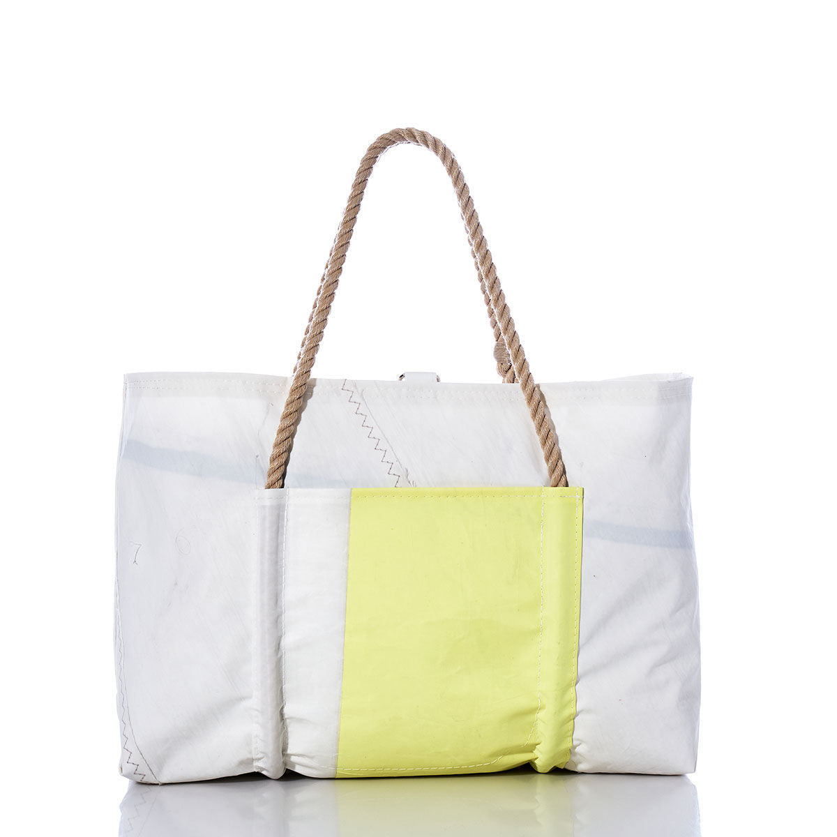 Vintage Neon Yellow Wharf Tote Alternate View