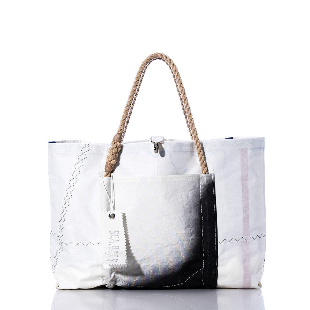 Vintage Black and White Wharf Tote