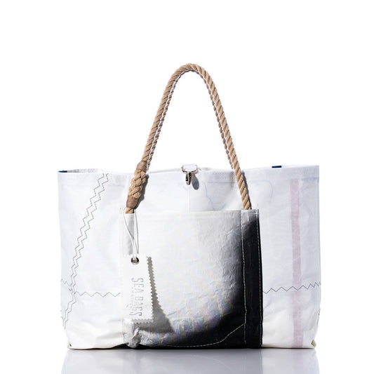 Vintage Black and White Wharf Tote