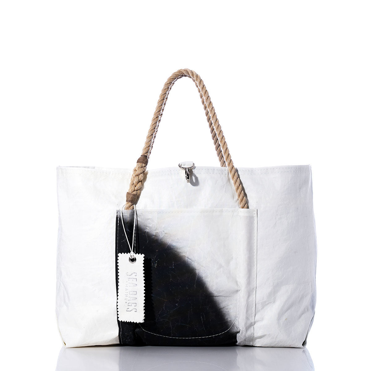 Vintage Black and White Wharf Tote