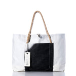 Vintage Black and White Wharf Tote