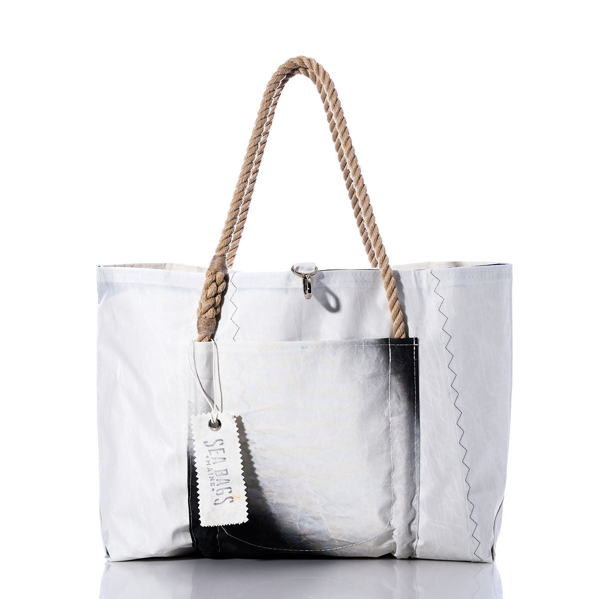 Vintage Black and White Wharf Tote