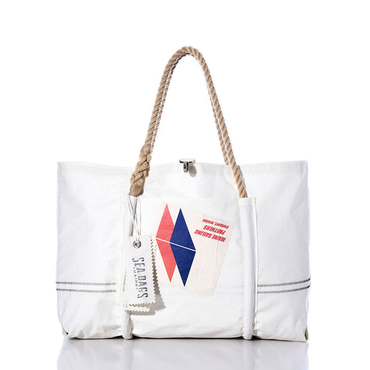 Vintage Maine Sailing Wharf Tote
