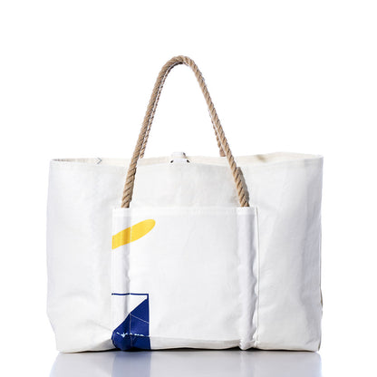 Vintage Blue Graphic Wharf Tote Alternate View